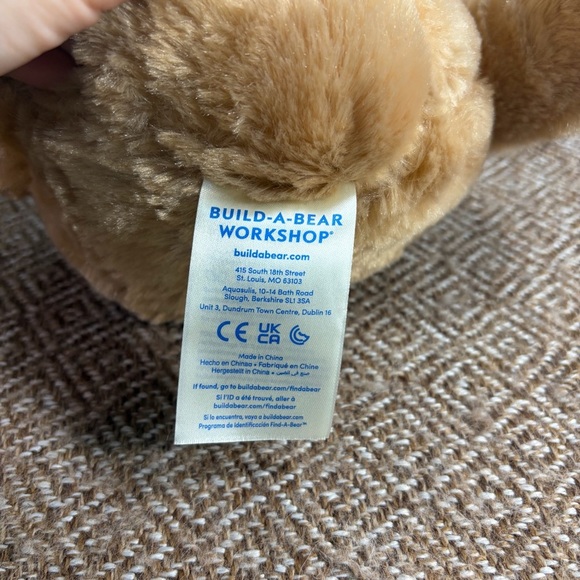 Build A Bear Workshop Tan Rabbit Pawlette Plush 15” Bunny Rabbit Has Music Sound - Picture 4 of 8